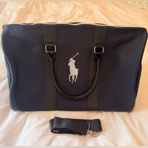 Polo by Ralph Lauren Black and Navy Duffel Bag